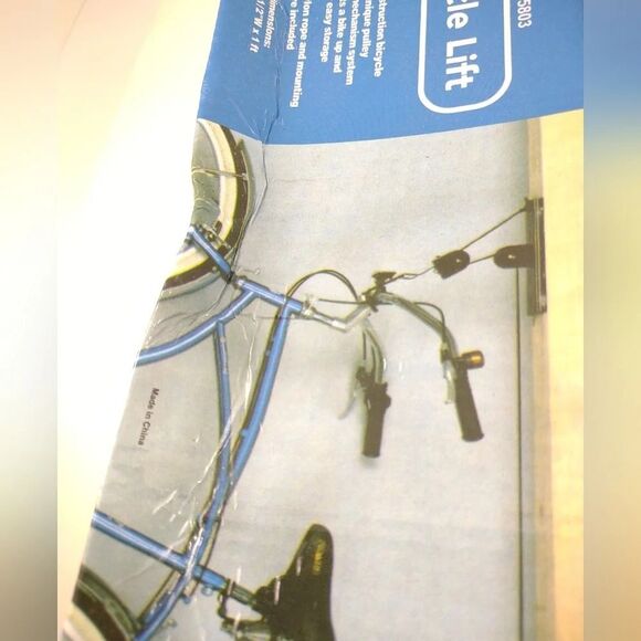 Bicycle Lift Ceiling Mounted Hoist Storage Garage Hanger Pulley Rack 95803 New - Picture 8 of 11